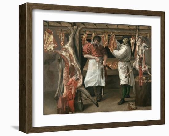 The Butcher's Shop-Annibale Carracci-Framed Giclee Print