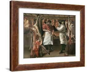 The Butcher's Shop-Annibale Carracci-Framed Giclee Print