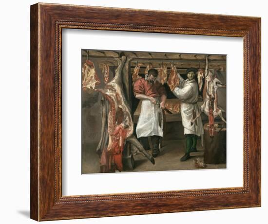 The Butcher's Shop-Annibale Carracci-Framed Giclee Print