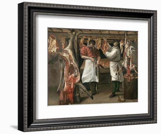 The Butcher's Shop-Annibale Carracci-Framed Giclee Print