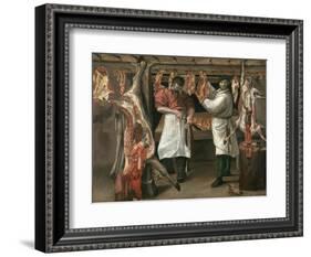 The Butcher's Shop-Annibale Carracci-Framed Giclee Print