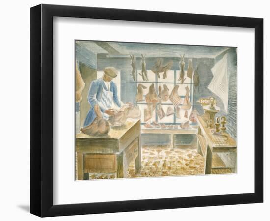 The Butcher's Shop-Eric Ravilious-Framed Premium Giclee Print