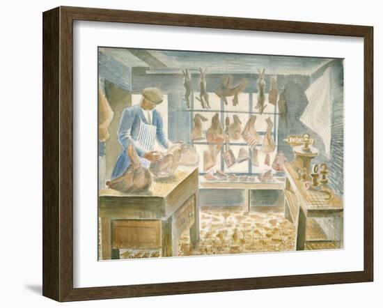 The Butcher's Shop-Eric Ravilious-Framed Giclee Print