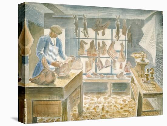 The Butcher's Shop-Eric Ravilious-Stretched Canvas