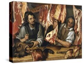 The Butcher's-Bartolomeo Passarotti-Stretched Canvas