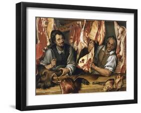 The Butcher's-Bartolomeo Passarotti-Framed Giclee Print