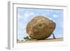 The Butterball Rock at Mamallapuram, Tamil Nadu, Southern India-Peter Adams-Framed Photographic Print