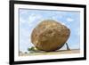 The Butterball Rock at Mamallapuram, Tamil Nadu, Southern India-Peter Adams-Framed Photographic Print