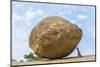 The Butterball Rock at Mamallapuram, Tamil Nadu, Southern India-Peter Adams-Mounted Photographic Print