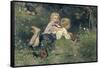 The Butterflies, 1871-August Allebe-Framed Stretched Canvas