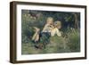 The Butterflies, 1871-August Allebe-Framed Art Print