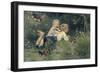 The Butterflies, 1871-August Allebe-Framed Art Print