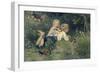 The Butterflies, 1871-August Allebe-Framed Art Print