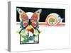 The Butterflies of Eden - Child Life-Len Ebert-Stretched Canvas