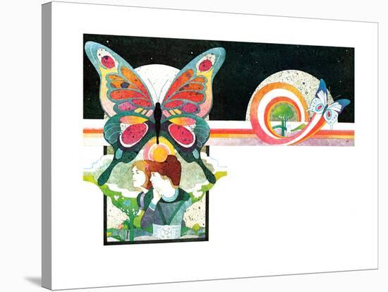 The Butterflies of Eden - Child Life-Len Ebert-Stretched Canvas