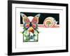 The Butterflies of Eden - Child Life-Len Ebert-Framed Giclee Print