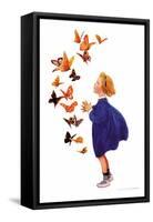 The Butterflies-Jessie Willcox-Smith-Framed Stretched Canvas