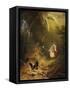 The Butterfly Catcher-Carl Spitzweg-Framed Stretched Canvas