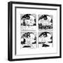 The Butterfly - Child Life-Francis Crumb-Framed Giclee Print