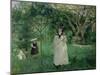 The Butterfly Hunt, 1874-Berthe Morisot-Mounted Giclee Print