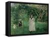 The Butterfly Hunt, 1874-Berthe Morisot-Framed Stretched Canvas