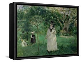 The Butterfly Hunt, 1874-Berthe Morisot-Framed Stretched Canvas