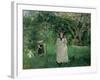 The Butterfly Hunt, 1874-Berthe Morisot-Framed Giclee Print