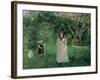 The Butterfly Hunt, 1874-Berthe Morisot-Framed Giclee Print