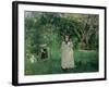 The Butterfly Hunt, 1874-Berthe Morisot-Framed Giclee Print