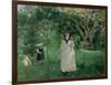 The Butterfly Hunt, 1874-Berthe Morisot-Framed Giclee Print