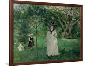 The Butterfly Hunt, 1874-Berthe Morisot-Framed Giclee Print