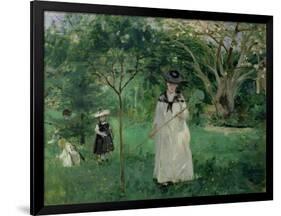 The Butterfly Hunt, 1874-Berthe Morisot-Framed Giclee Print