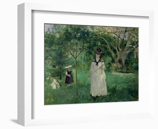 The Butterfly Hunt, 1874-Berthe Morisot-Framed Giclee Print