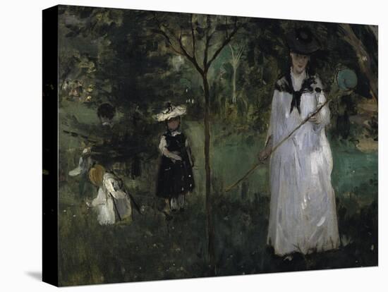 The Butterfly Hunt, c.1874-Berthe Morisot-Stretched Canvas