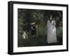 The Butterfly Hunt, c.1874-Berthe Morisot-Framed Giclee Print