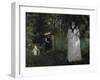 The Butterfly Hunt, c.1874-Berthe Morisot-Framed Giclee Print