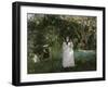 The Butterfly Hunt, c.1874-Berthe Morisot-Framed Giclee Print