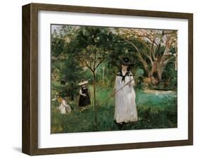 The Butterfly Hunt-Berthe Morisot-Framed Giclee Print