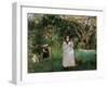 The Butterfly Hunt-Berthe Morisot-Framed Giclee Print