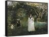 The Butterfly Hunt-Edouard Manet-Framed Stretched Canvas