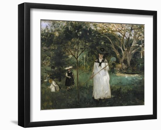 The Butterfly Hunt-Edouard Manet-Framed Art Print