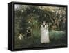 The Butterfly Hunt-Edouard Manet-Framed Stretched Canvas