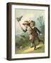 The Butterfly Hunt-English School-Framed Giclee Print