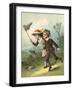 The Butterfly Hunt-English School-Framed Giclee Print