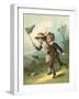 The Butterfly Hunt-English School-Framed Giclee Print