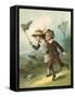 The Butterfly Hunt-English School-Framed Stretched Canvas