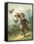 The Butterfly Hunt-English School-Framed Stretched Canvas