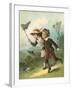 The Butterfly Hunt-English School-Framed Giclee Print
