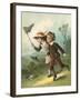 The Butterfly Hunt-English School-Framed Giclee Print