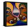 The Butterfly Whispers: Today a Child Has Been Born to Us, 2007-Jan Groneberg-Framed Stretched Canvas